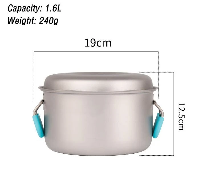 Titanium pot 1.6L